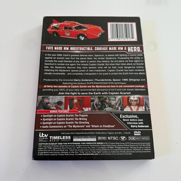 Captain Scarlet & The Mysterons The Complete Series DVD Set - Picture 2 of 4